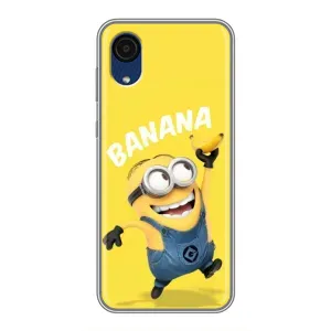 Мультяшный принт на Чехол для Самсунг А03 Кор (Banana)