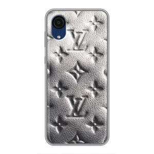 Текстурный Чехол Louis Vuitton для Самсунг А03 Кор (Бежевый ЛВ)