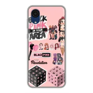 Чехлы с картинкой для Samsung Galaxy A03 Core (BLACK PINK коллаж)