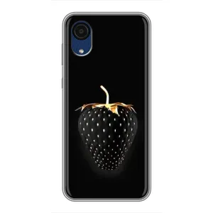 Чохол з зображенням смачної їжі для Samsung Galaxy A03 Core (Чорна полуниця)