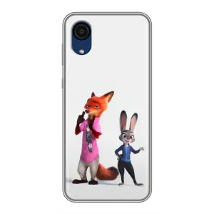 Силіконовий чохол з принтом Зоотрополіс для Samsung Galaxy A03 Core (Джуді і Нік)
