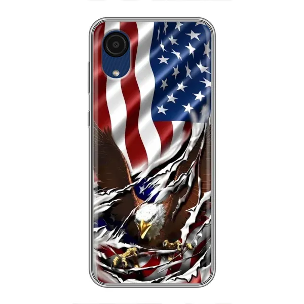 Чехол с рисунком «Флаг USA» для Samsung Galaxy A03 Core