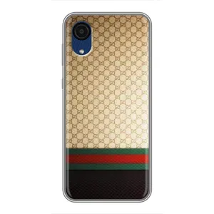 Чехлы Бренд GUCCI для Samsung Galaxy A03 Core (Фон Гуччи)