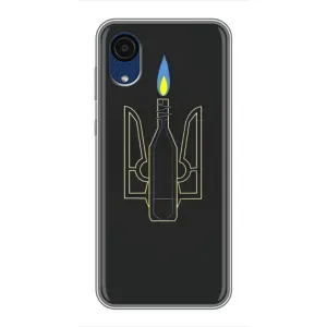 Чехол с картинкой (Патриотический ГЕРБ) на Samsung Galaxy A03 Core (Герб - Молотова)