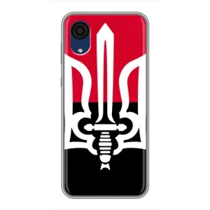 Чехлы УПА (Красно-Чёрный) на Samsung Galaxy A03 Core (Герб Украины)