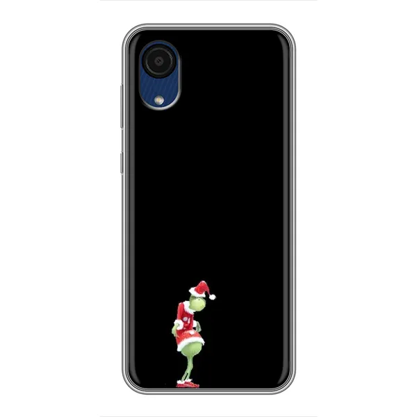 Чехол с рисунком «Гринч на чорном» для Samsung Galaxy A03 Core Чехол с рисунком «Гринч на чорном» для Samsung Galaxy A03 Core
