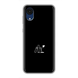 Чохол з картинками на чорному фоні для Samsung Galaxy A03 Core (Книжки)