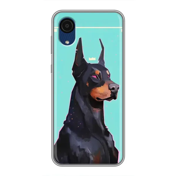 Чехол с рисунком «Король доберман» для Samsung Galaxy A03 Core Чехол с рисунком «Король доберман» для Samsung Galaxy A03 Core
