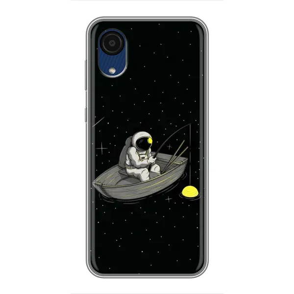 Чехол с рисунком «Космонавт на рыбалке» для Samsung Galaxy A03 Core Чехол с рисунком «Космонавт на рыбалке» для Samsung Galaxy A03 Core