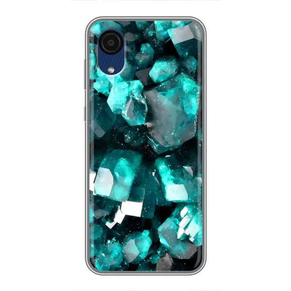 Чехол с рисунком «Кристалы» для Samsung Galaxy A03 Core