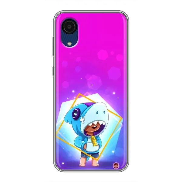Чехол с рисунком «Леон в костюме Акулы» для Samsung Galaxy A03 Core