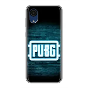 Чохол (TPU) з картинкою "Лого Пабг" на Самсунг А03 Кор (Лого PUBG)