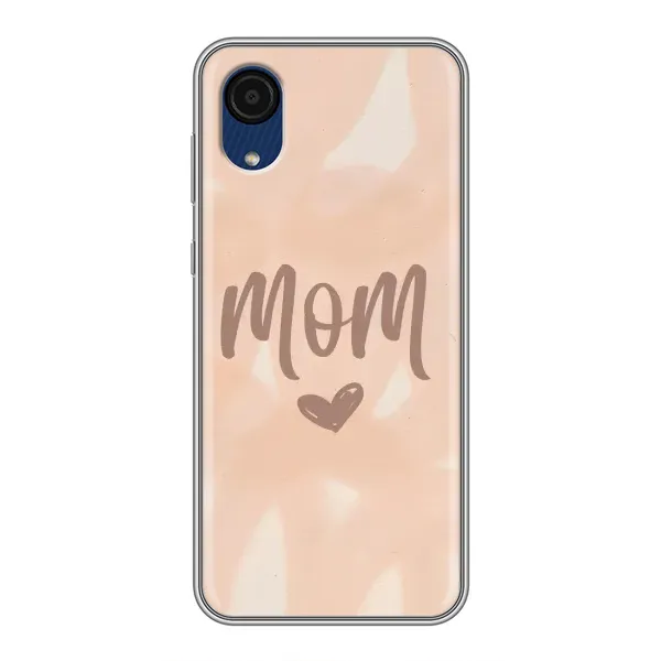 Чехол с рисунком «Love mom» для Samsung Galaxy A03 Core Чехол с рисунком «Love mom» для Samsung Galaxy A03 Core