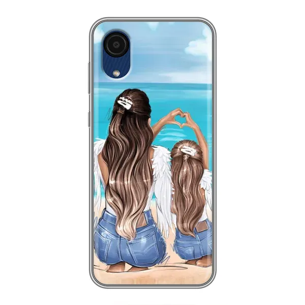 Чехол с рисунком «Мама и дочь» для Samsung Galaxy A03 Core Чехол с рисунком «Мама и дочь» для Samsung Galaxy A03 Core
