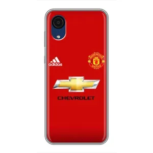 Силиконовые Чехлы принт Футбол на Samsung Galaxy A03 Core (Man United)