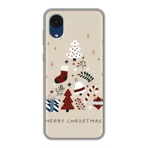 Чехол Санта Клаус для Samsung Galaxy A03 Core (Merry Christmas)