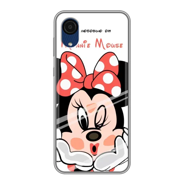 Чехол с рисунком «Minni Mouse» для Samsung Galaxy A03 Core Чехол с рисунком «Minni Mouse» для Samsung Galaxy A03 Core