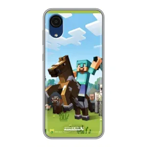 Чохли для Samsung Galaxy A03 Core (Персонажі МайнКрафт) (На коні)