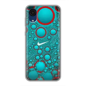 Силиконовый Чехол на Samsung Galaxy A03 Core с картинкой Nike (Найк зеленый)