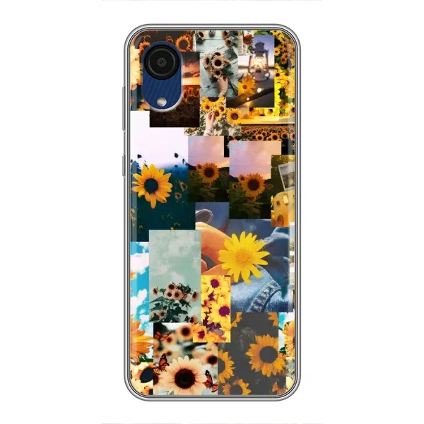 Чехол с рисунком «Подсолнуховый дизайн» для Samsung Galaxy A03 Core Чехол с рисунком «Подсолнуховый дизайн» для Samsung Galaxy A03 Core