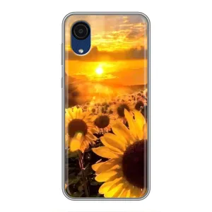 Чохол з Квітами для Samsung Galaxy A03 Core (поле соняшників)