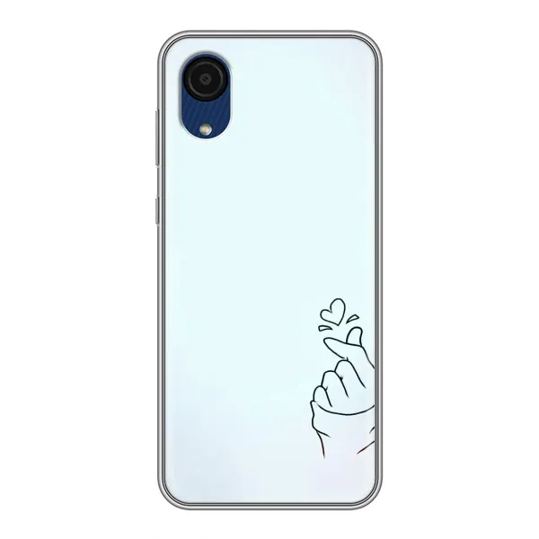 Чехол с рисунком «Сердце на голубом» для Samsung Galaxy A03 Core Чехол с рисунком «Сердце на голубом» для Samsung Galaxy A03 Core
