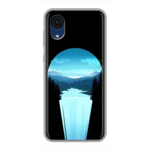 Летний Чехол на Samsung Galaxy A03 Core (Синий Водопад)