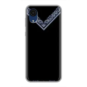 Силиконовый Чехол на Samsung Galaxy A03 Core (Воротник вышиванки)