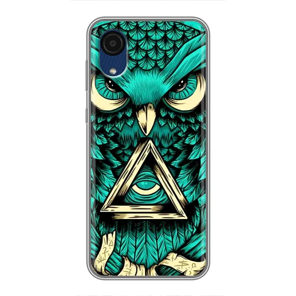 Чехол с рисунком «Зеленая сова» для Samsung Galaxy A03 Core Чехол с рисунком «Зеленая сова» для Samsung Galaxy A03 Core