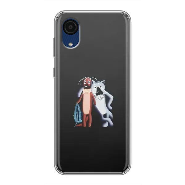 Чехол с рисунком «Шо, опять» для Samsung Galaxy A03 Core