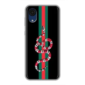 Чехлы Бренд GUCCI для Samsung Galaxy A03 Core (Змей Гуччи)