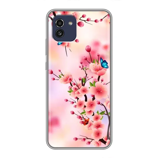 Чехол с рисунком «Бабочки на сакуре» для Samsung Galaxy A03 (A035) Чехол с рисунком «Бабочки на сакуре» для Samsung Galaxy A03 (A035)