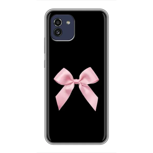 Чехол с рисунком «Бант на черном» для Samsung Galaxy A03 (A035) Чехол с рисунком «Бант на черном» для Samsung Galaxy A03 (A035)