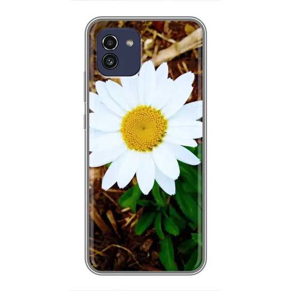 Чехол с рисунком «Белая ромашка» для Samsung Galaxy A03 (A035) Чехол с рисунком «Белая ромашка» для Samsung Galaxy A03 (A035)