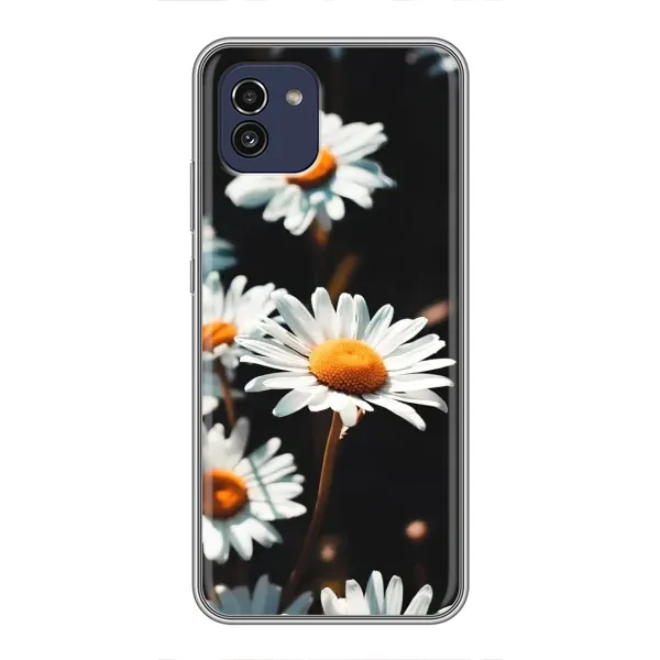 Чехол с рисунком «Белые ромашки» для Samsung Galaxy A03 (A035) Чехол с рисунком «Белые ромашки» для Samsung Galaxy A03 (A035)