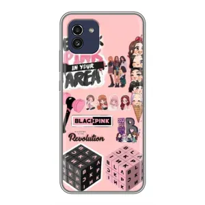 Чехлы с картинкой для Samsung Galaxy A03 (A035) (BLACK PINK коллаж)