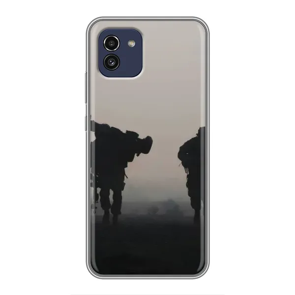 Чехол с рисунком «Бой солдат» для Samsung Galaxy A03 (A035) Чехол с рисунком «Бой солдат» для Samsung Galaxy A03 (A035)