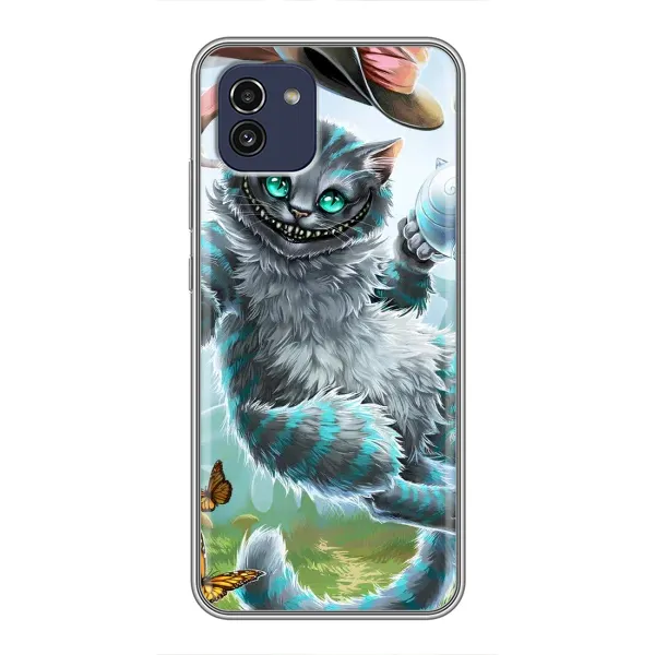 Чехол с рисунком «Чеширский  КОТИК» для Samsung Galaxy A03 (A035)