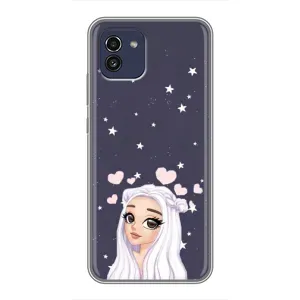 Чохол Стильні дівчата на Samsung Galaxy A03 (A035) (Дівчина та серця)