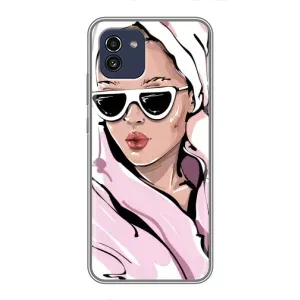 Чохол з картинкою Модні Дівчата Samsung Galaxy A03 (A035) (Дівчина в халаті)