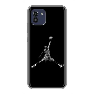 Силиконовый Чехол Nike Air Jordan на Самсунг А03 (Джордан)