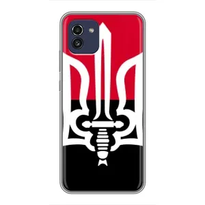 Чехлы УПА (Красно-Чёрный) на Samsung Galaxy A03 (A035) (Герб Украины)