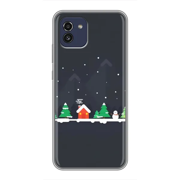 Чехол с рисунком «Город зимний» для Samsung Galaxy A03 (A035) Чехол с рисунком «Город зимний» для Samsung Galaxy A03 (A035)