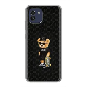 Чехлы Мишка Тедди для Самсунг А03 (GUCCI Teddy)
