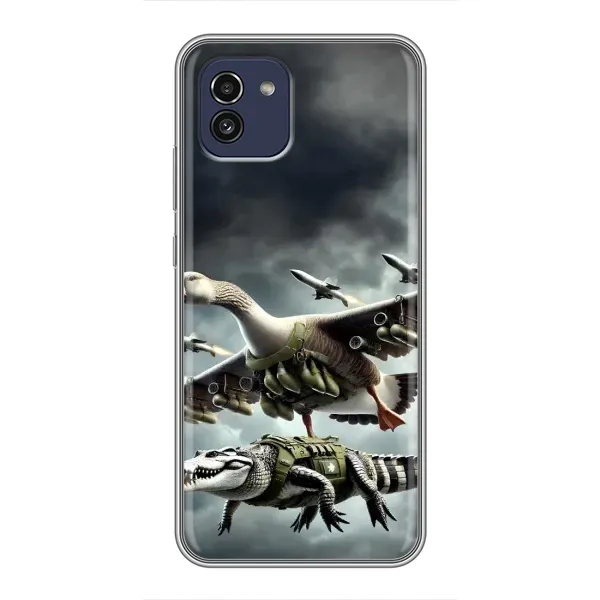 Чехол с рисунком «Гусини и крокодило» для Samsung Galaxy A03 (A035) Чехол с рисунком «Гусини и крокодило» для Samsung Galaxy A03 (A035)