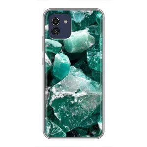 Чехол (Дорого -богато) на Samsung Galaxy A03 (A035) (Изумруд)
