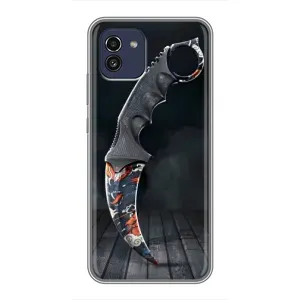 Чехол КИБЕРСПОРТ для Samsung Galaxy A03 (A035) (Кинжал КС ГО)