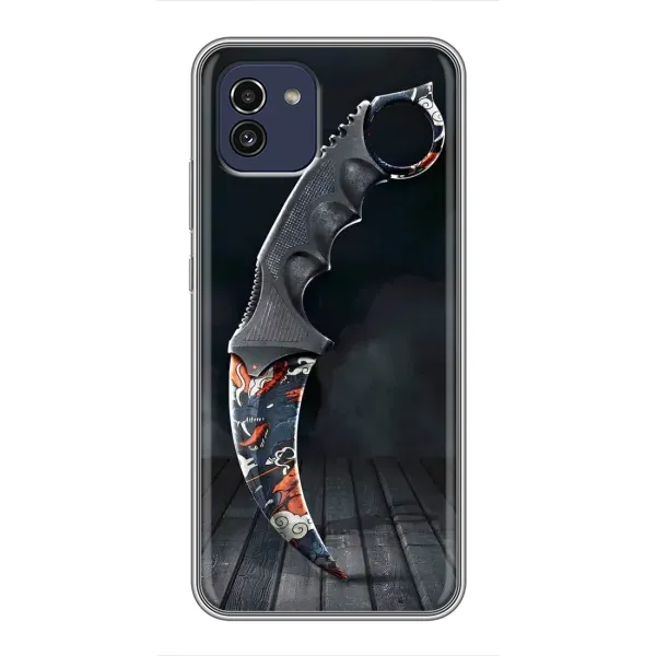 Чехол с рисунком «Кинжал КС ГО» для Samsung Galaxy A03 (A035) Чехол с рисунком «Кинжал КС ГО» для Samsung Galaxy A03 (A035)