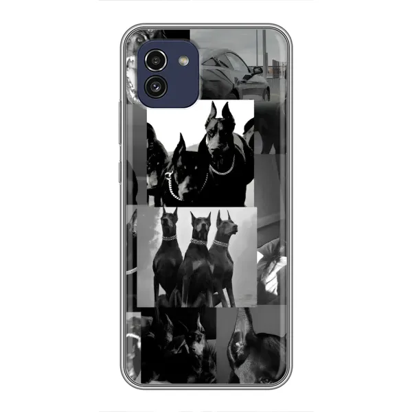 Чехол с рисунком «Коллаж Доберман» для Samsung Galaxy A03 (A035) Чехол с рисунком «Коллаж Доберман» для Samsung Galaxy A03 (A035)