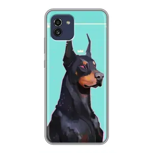 Чехол ДОБЕРМАН для Samsung Galaxy A03 (A035) (Король доберман)